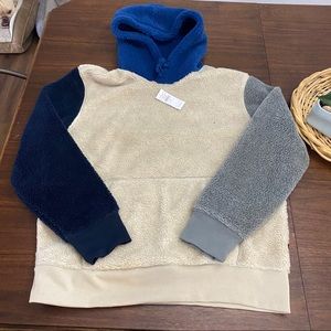 AE Sherpa Color Block Hoodie